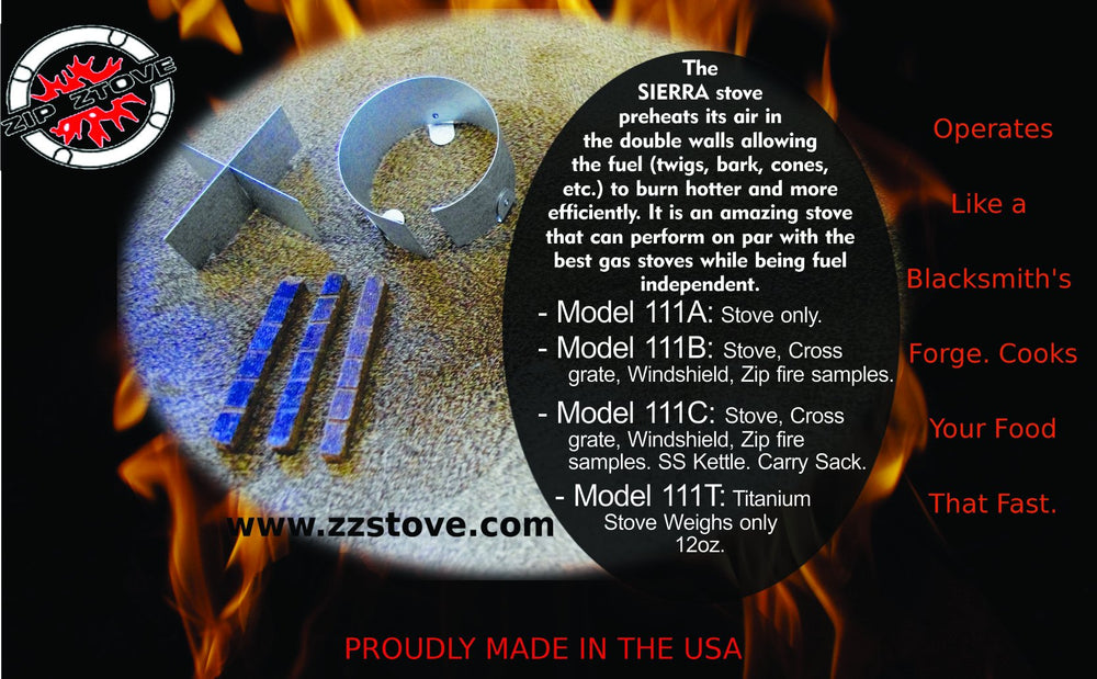Sierra Stove made in the USA signifies rugged camp quality