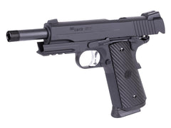 Sig Sauer 1911 TACOPS airgun full blowback action delivers a realistic feel.