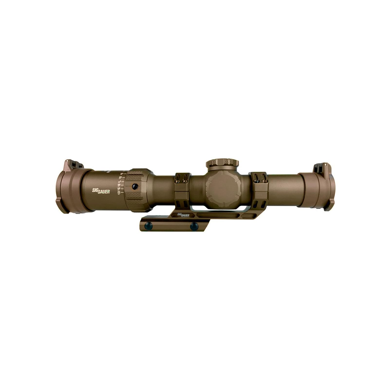 SIG SAUER Alpha-MSR 34mm mount secures the scope firmly.