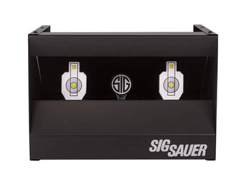 Sig Sauer Dual Shooting Gallery all-metal trap illustrating rugged durability.