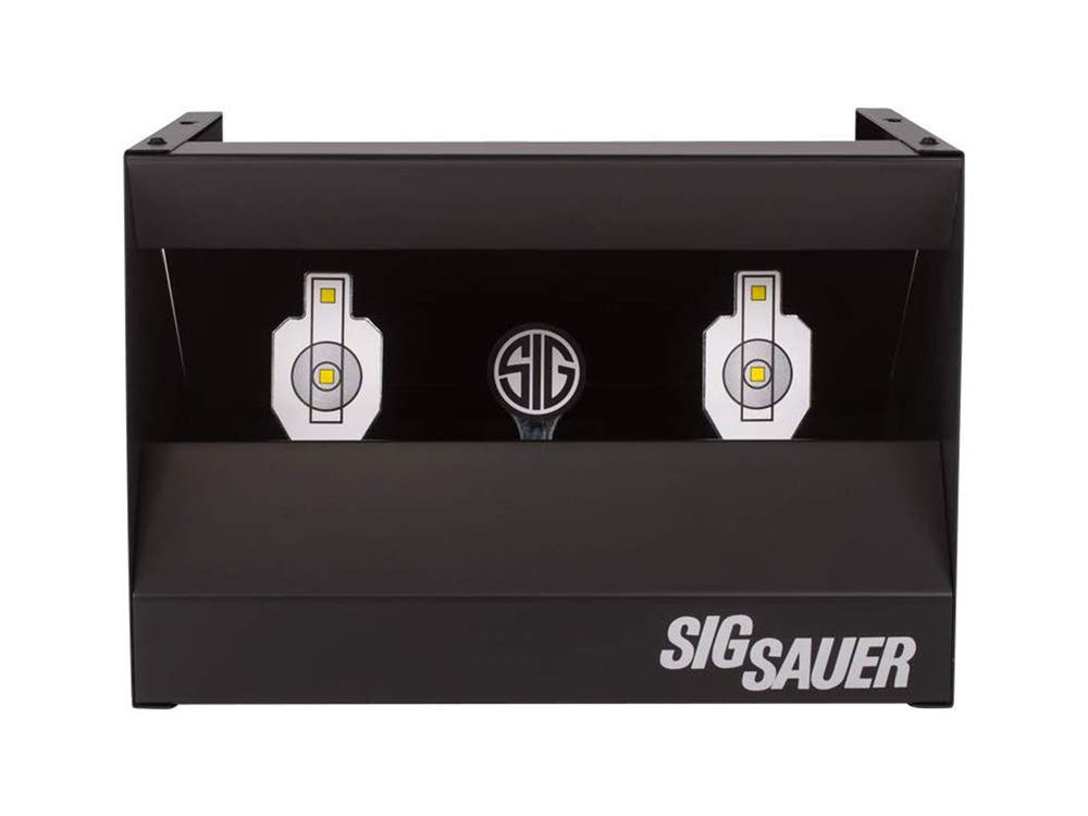 Sig Sauer Dual Shooting Gallery all-metal trap illustrating rugged durability.
