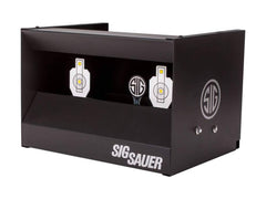 Sig Sauer Dual Shooting Gallery center reset icon highlighting automatic target return.