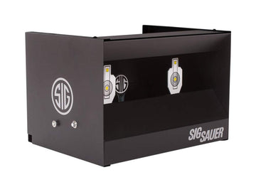 Sig Sauer Dual Shooting Gallery right target showing precise alignment for quick reacquisition.