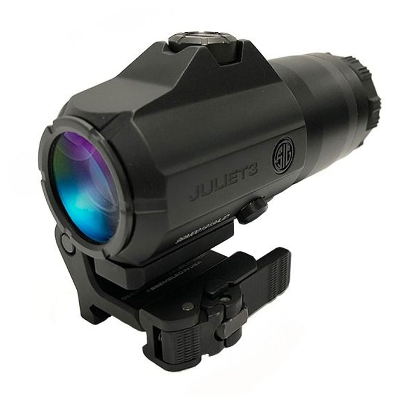Sig Sauer Juliet3 magnifier side view enables smooth CQB to mid-range target transitions.