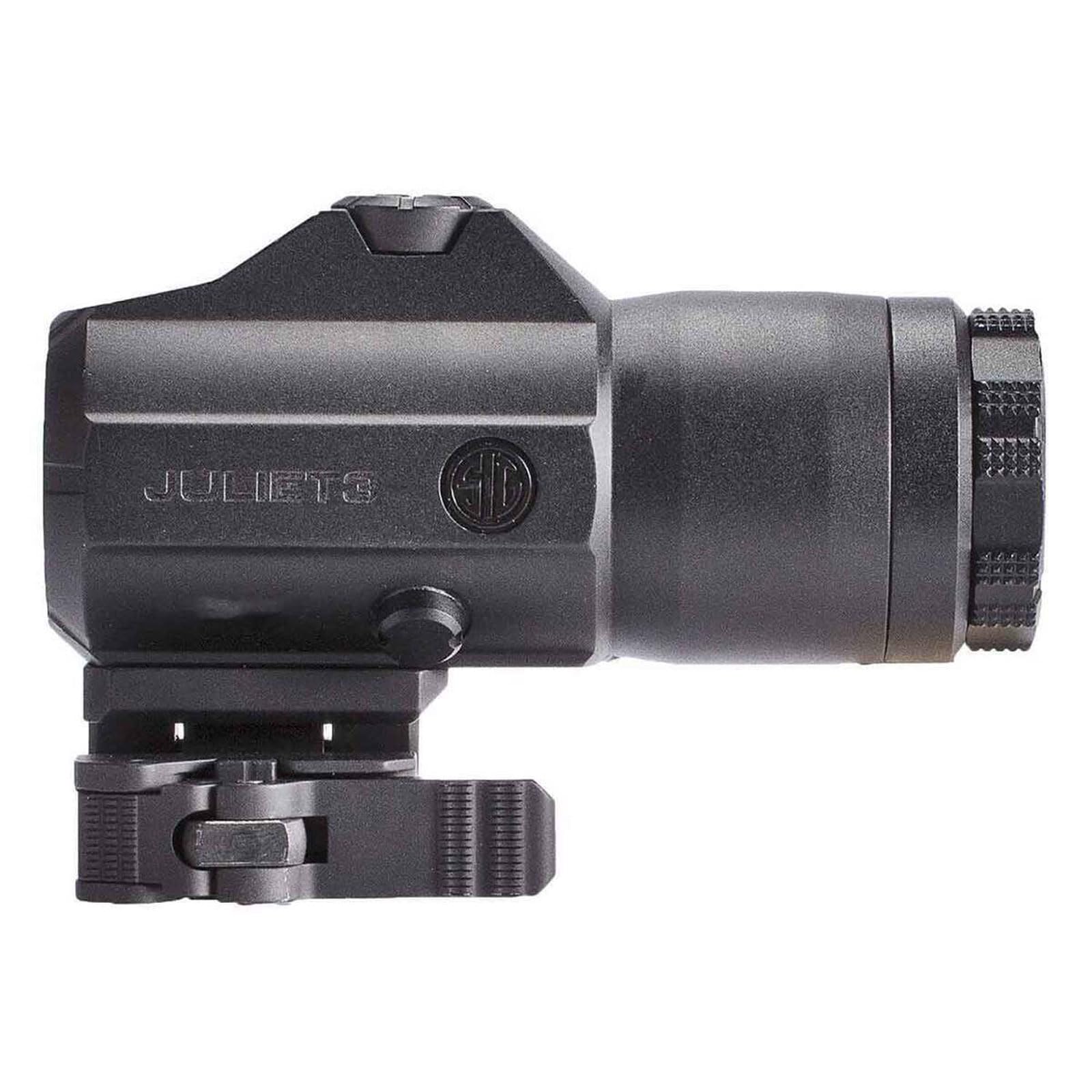Sig Sauer Juliet3 dielectric-coated prism provides brighter, clearer aiming in bright light.