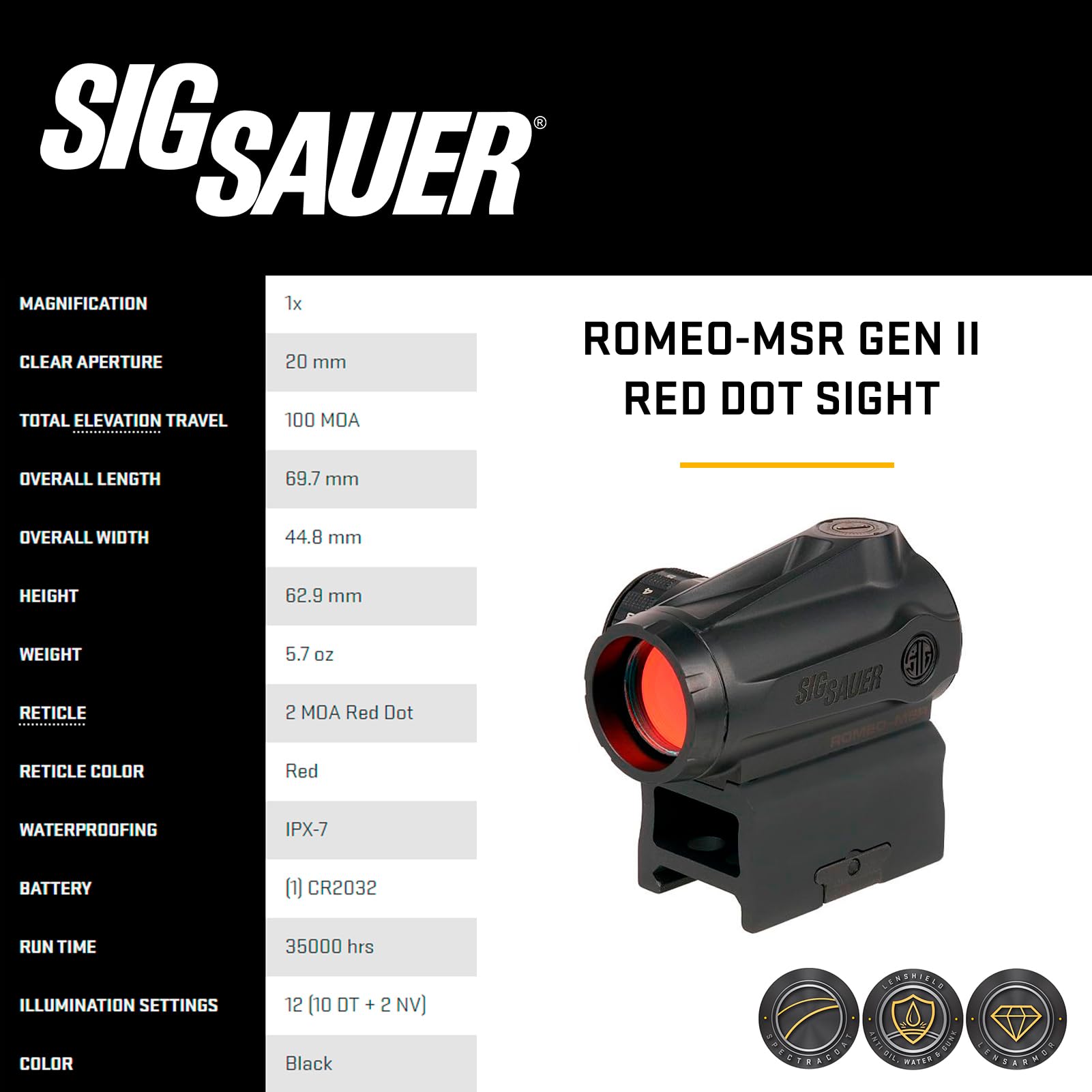 SIG SAUER Juliet3 Micro Magnifier flip-to-side mount enables quick transitions.