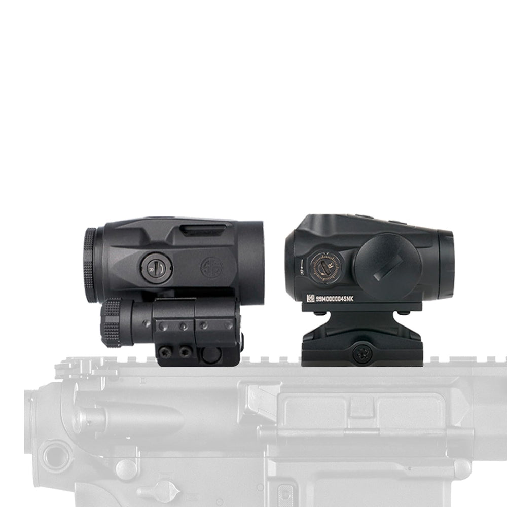 SIG SAUER Juliet3 Micro Magnifier in use with flip-to-side mount.