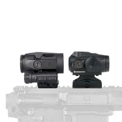 SIG SAUER Juliet3 Micro Magnifier in use with flip-to-side mount.