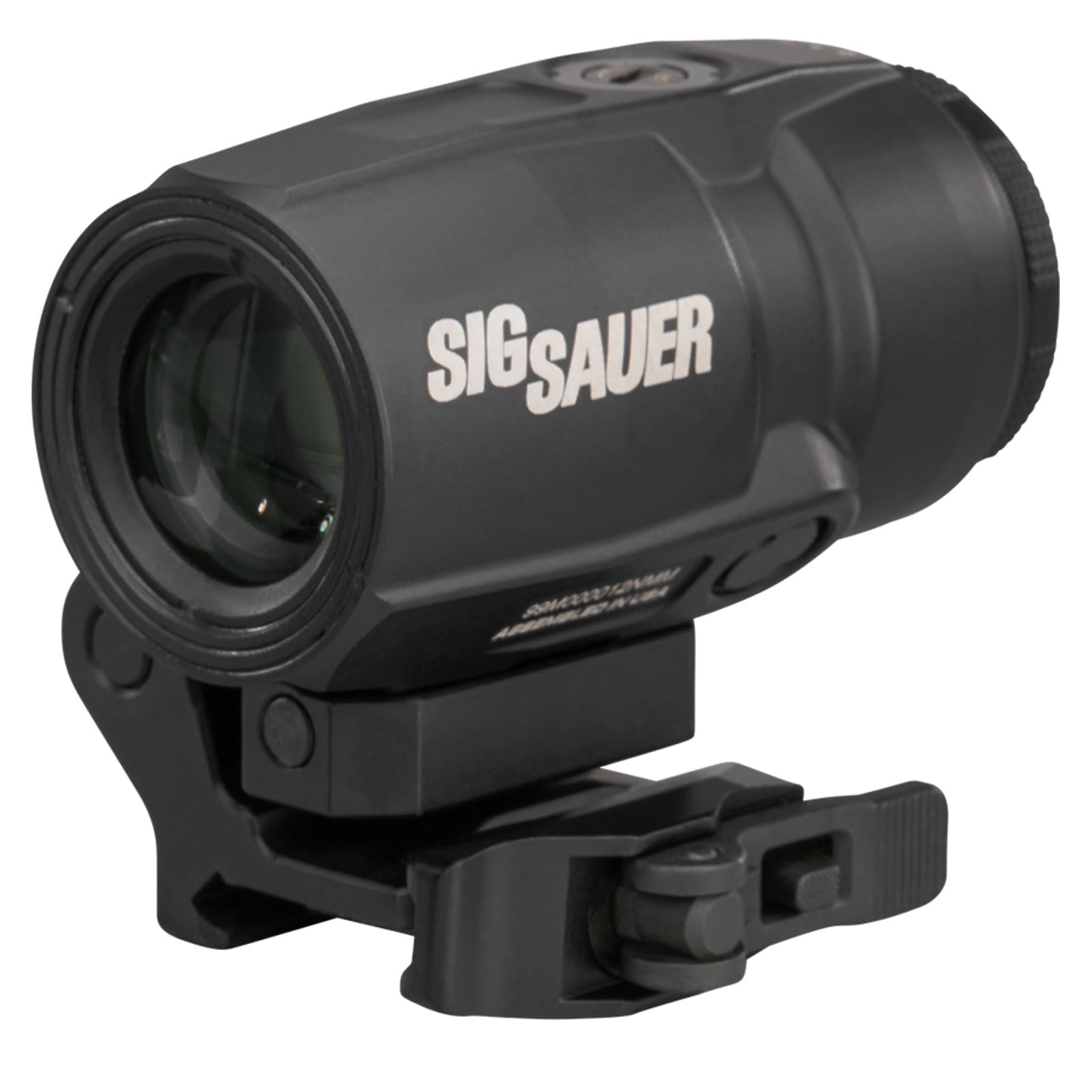 Sig Sauer JULIET3T-MICRO assembly shows compact mounting for quick setup on rifles.