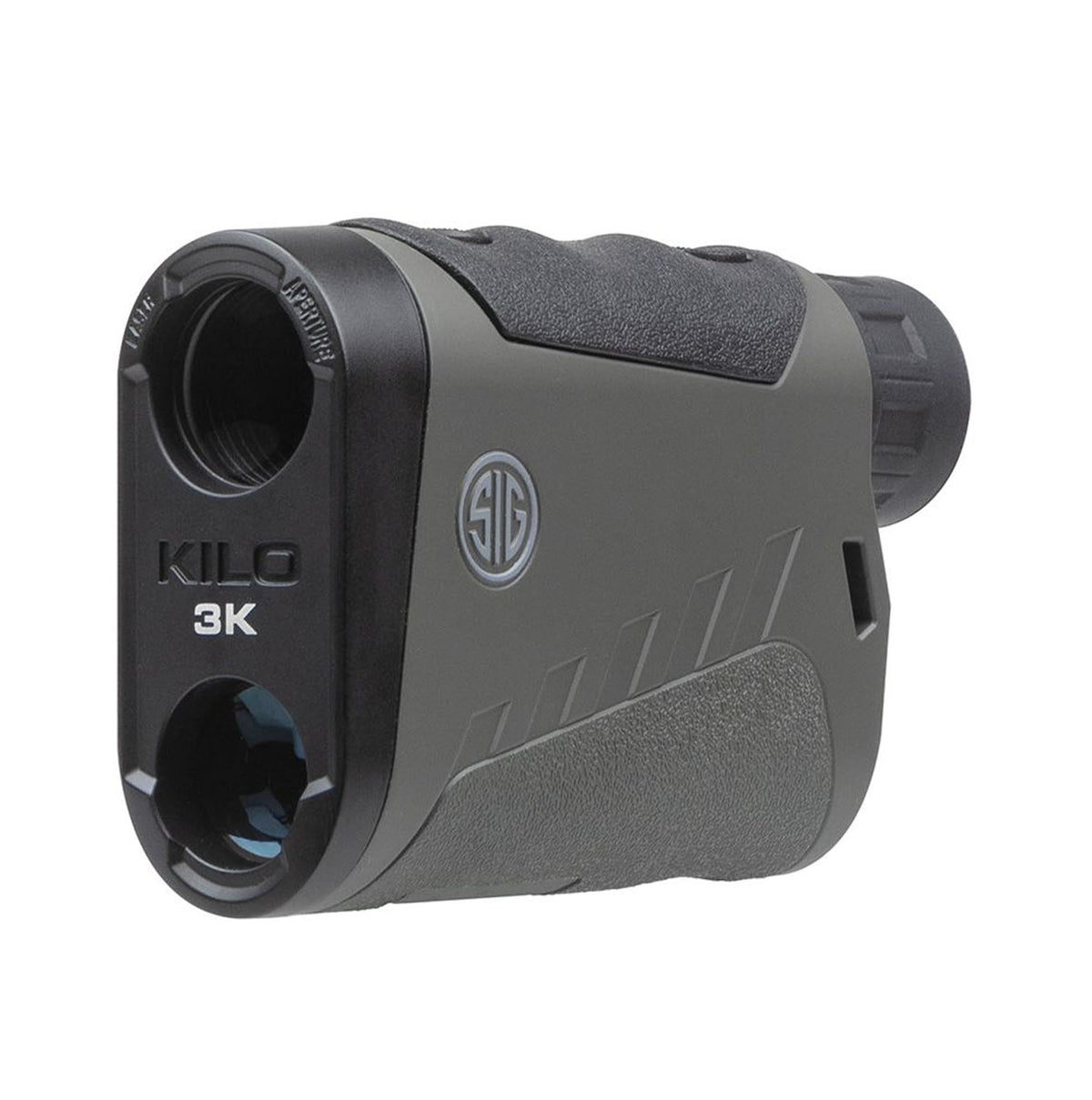 Sig Sauer KILO3K compact design shows a portable rugged rangefinder for field use