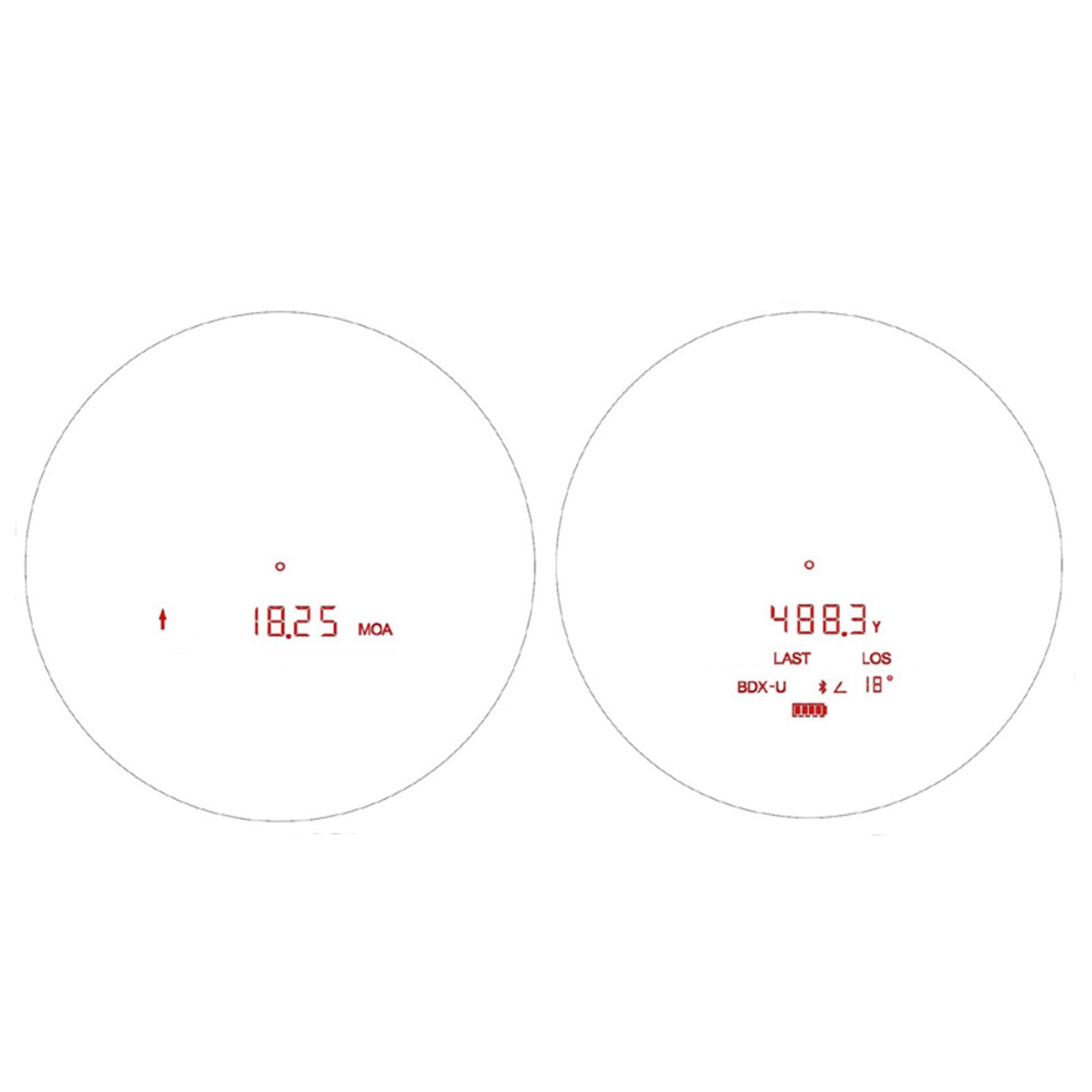 Sig Sauer KILO6K-HD Compact circle-reticle closeup enables precise range estimation.