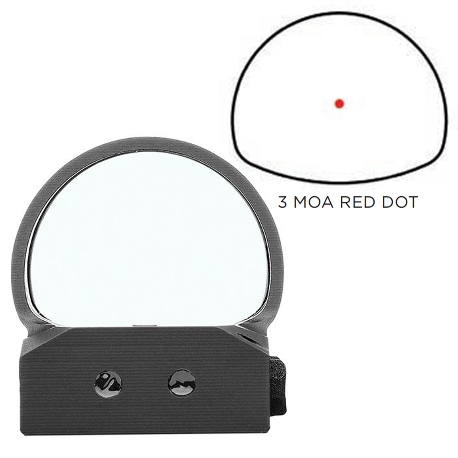 30mm lens on ROMEO3MAX provides wide field of view
