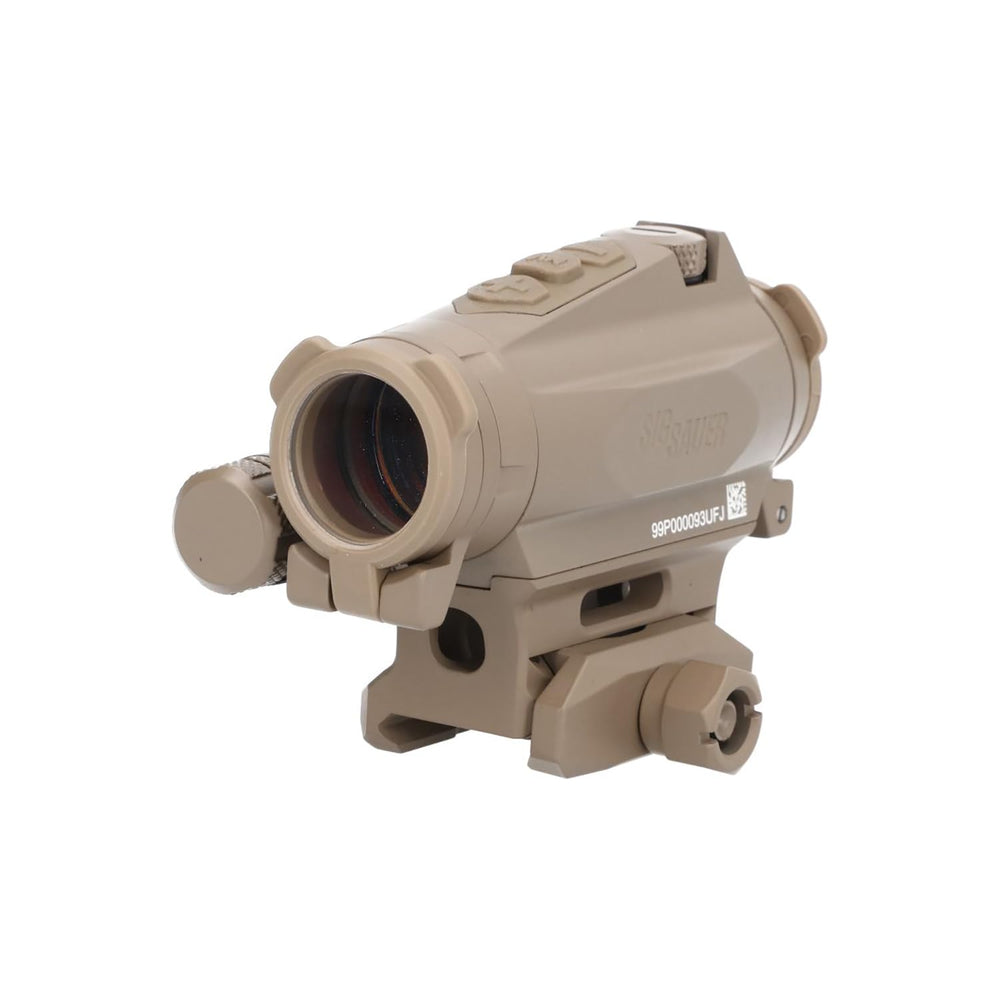 Sig Sauer Romeo4XT-PRO closeup optical lens shows crisp clarity for fast target acquisition