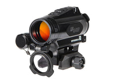 Sig Sauer ROMEO4XT-PRO front view showing rugged MIL-SPEC build for harsh conditions.