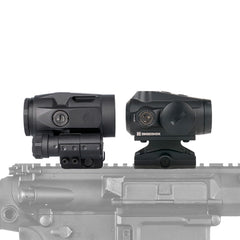 Sig Sauer Romeo5 Gen II: ambidextrous brightness controls for any light condition.