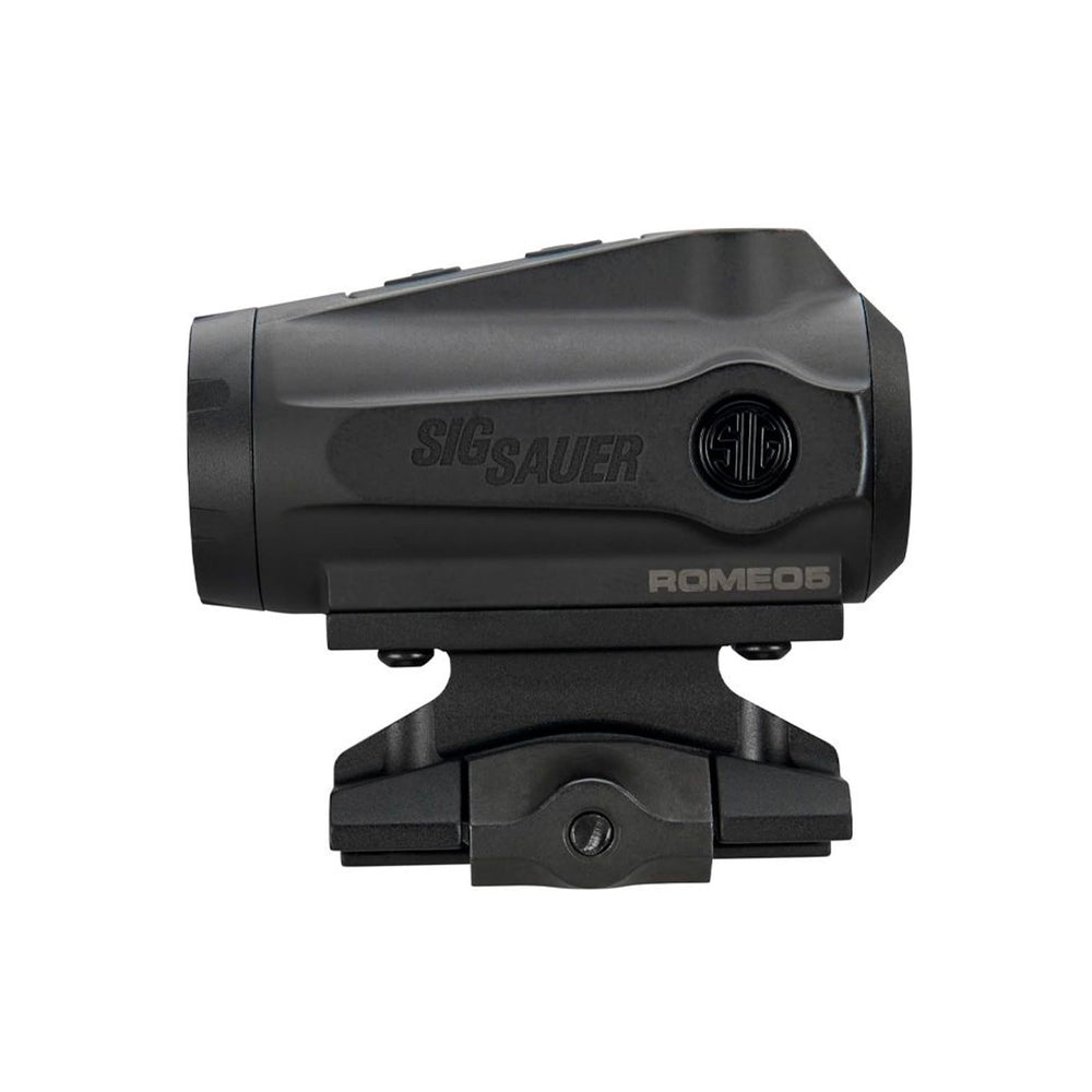 SIG SAUER ROMEO5 GEN II top-mounted controls allow quick brightness adjustments.