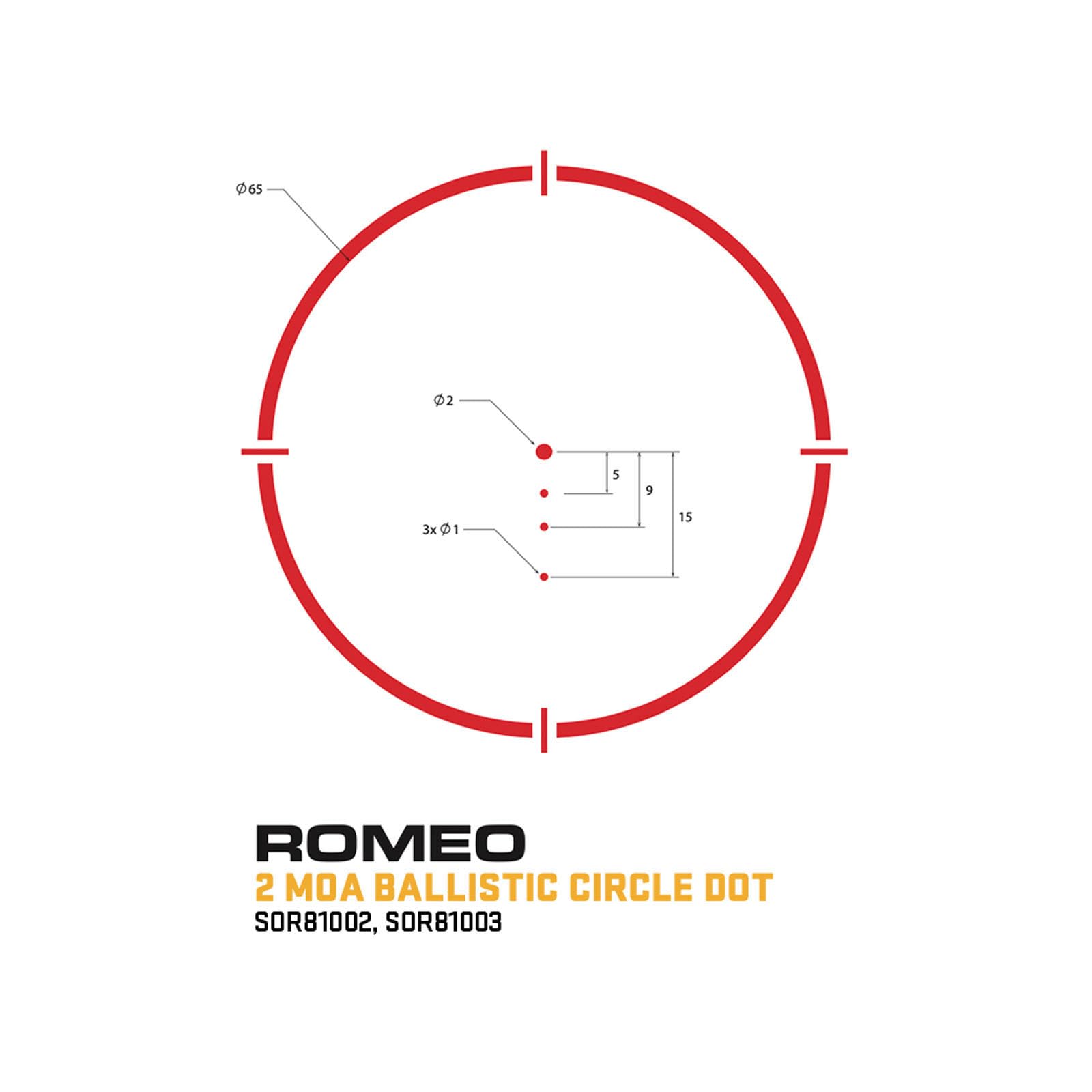 ROMEO8T fog-proof design maintains clear sight in varying weather