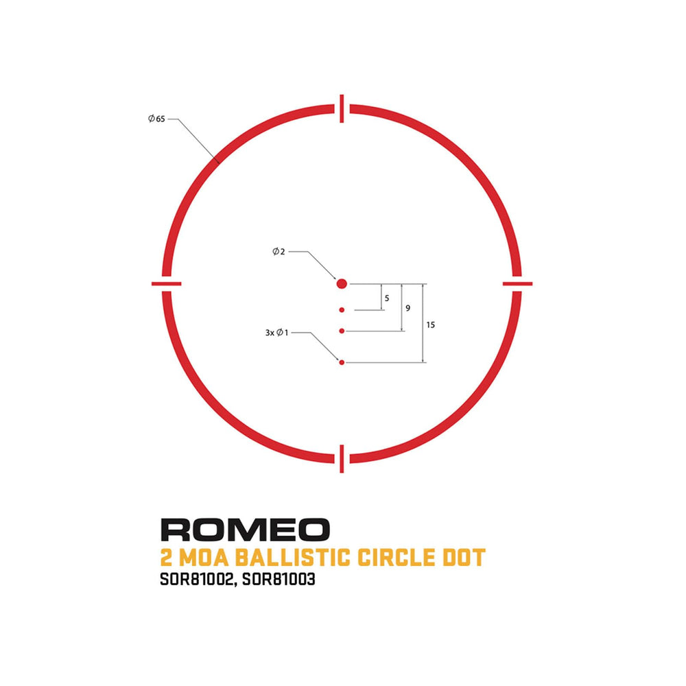 ROMEO8T fog-proof design maintains clear sight in varying weather