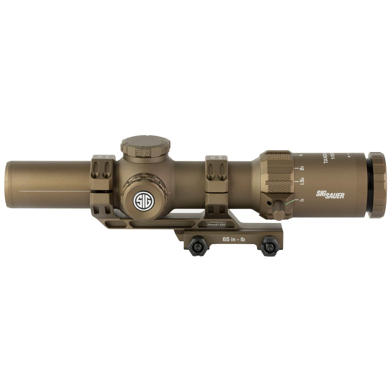 SIG SAUER Tango-MSR with BDC-10 reticle visible for range estimation.