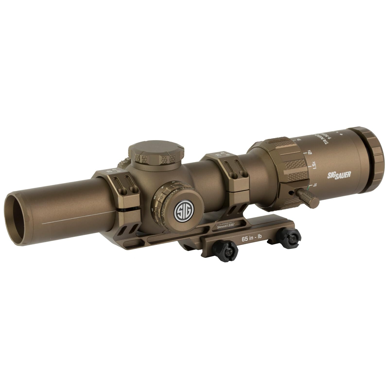 SIG SAUER Tango-MSR scope close-up showing crisp optics for fast targeting.