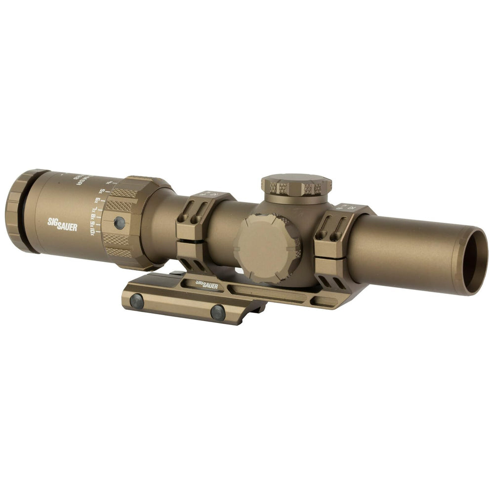 SIG SAUER Tango-MSR scope mounted on a rifle for rapid engagement.