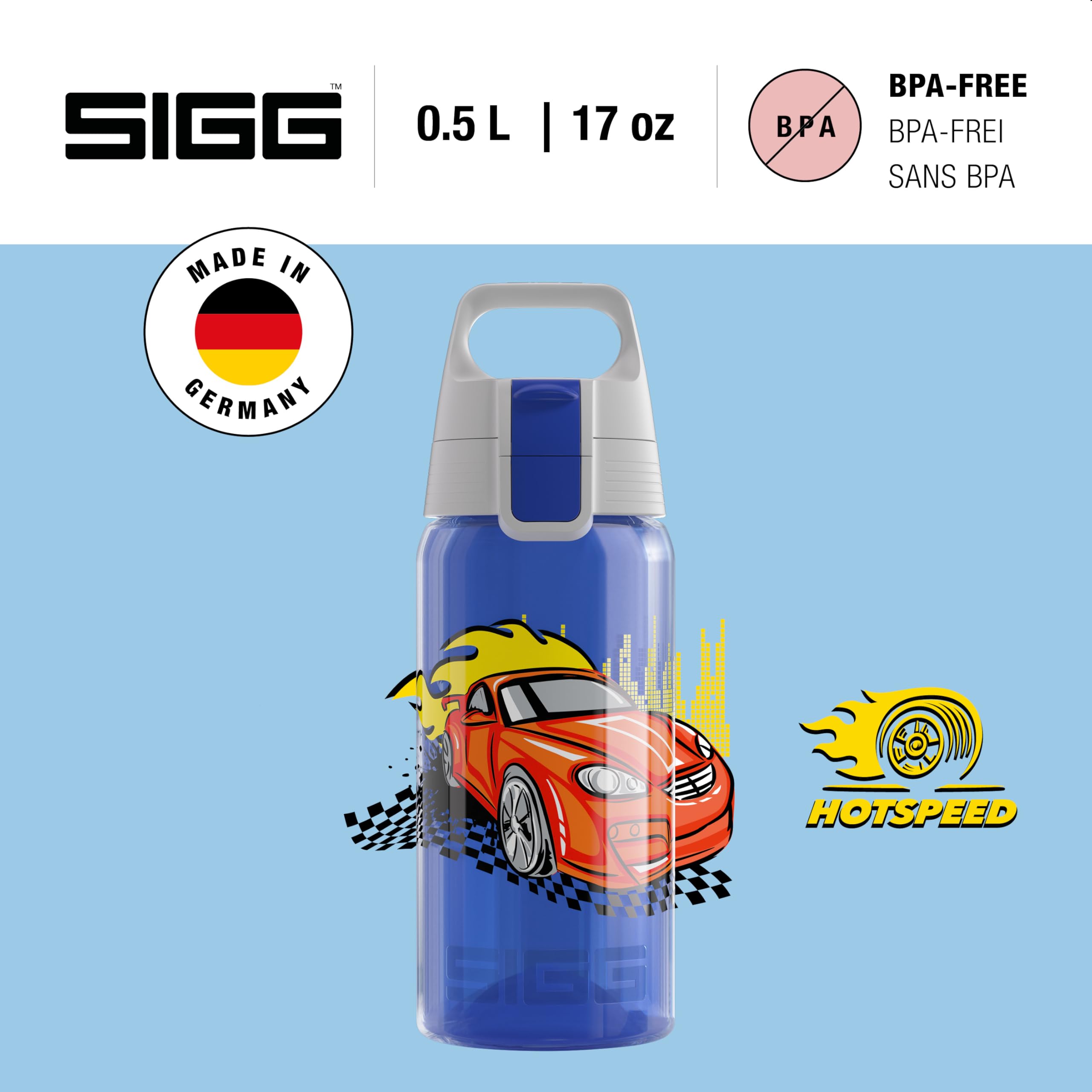 Sigg Viva One bottle with leak-proof design for carbonated drinks.