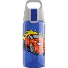 Sigg Viva One bottle with one-handed closure for quick school hydration.