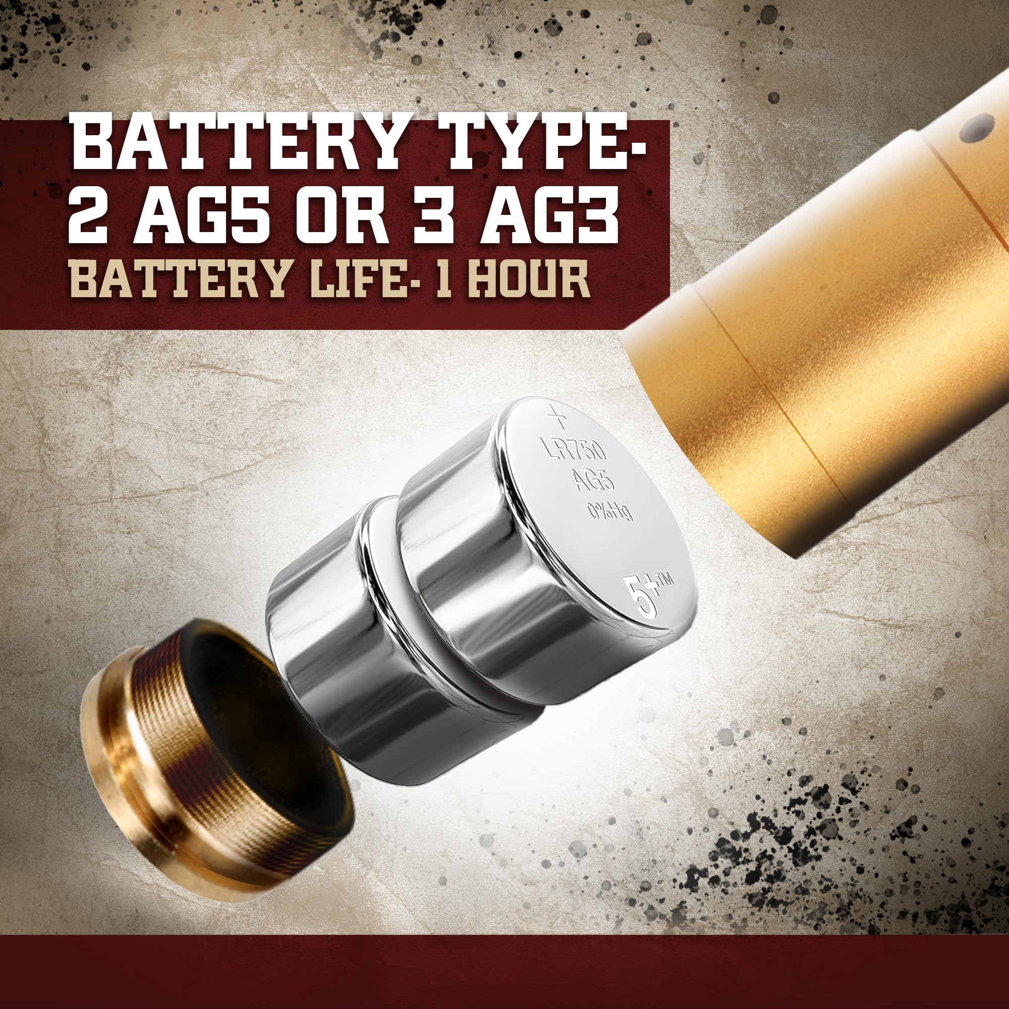 Sightmark AG3 batteries pack keeps the boresight ready for field zeroing