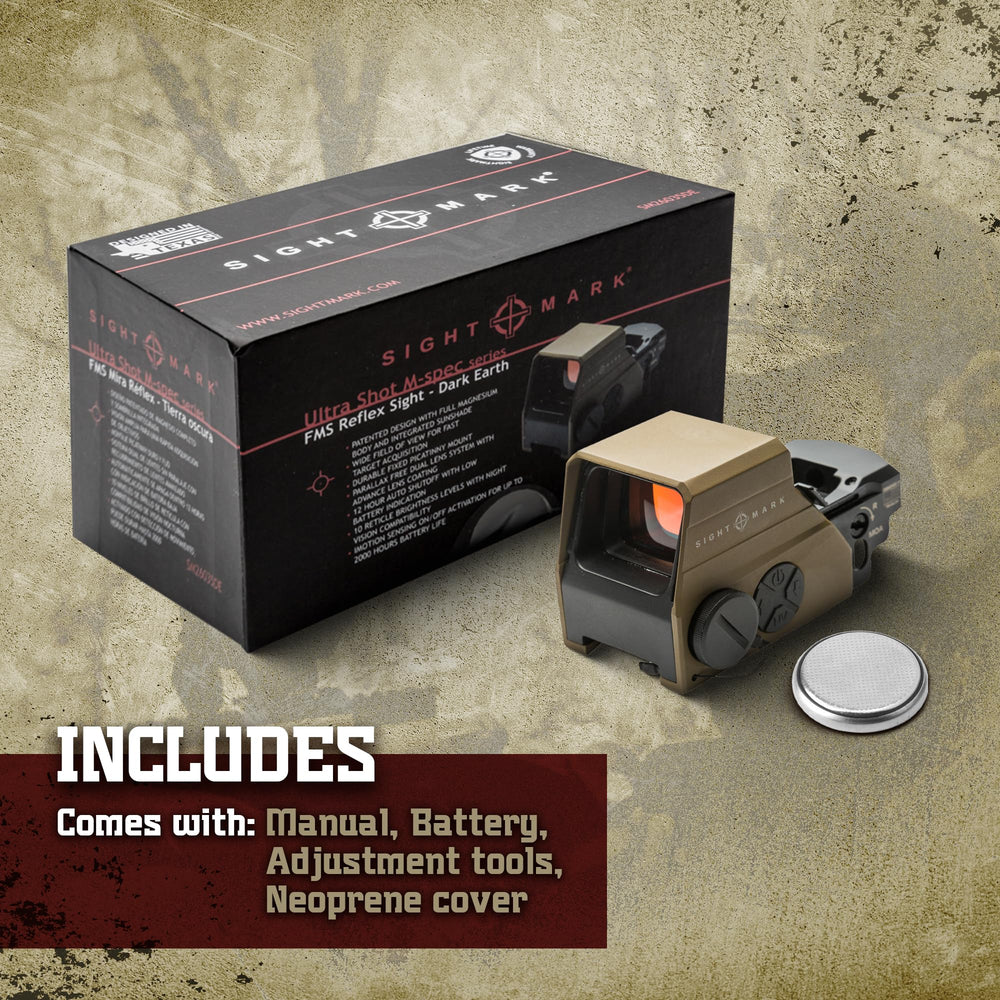 Sightmark reflex sight anti-reflective coating reduces glare for clear sight picture