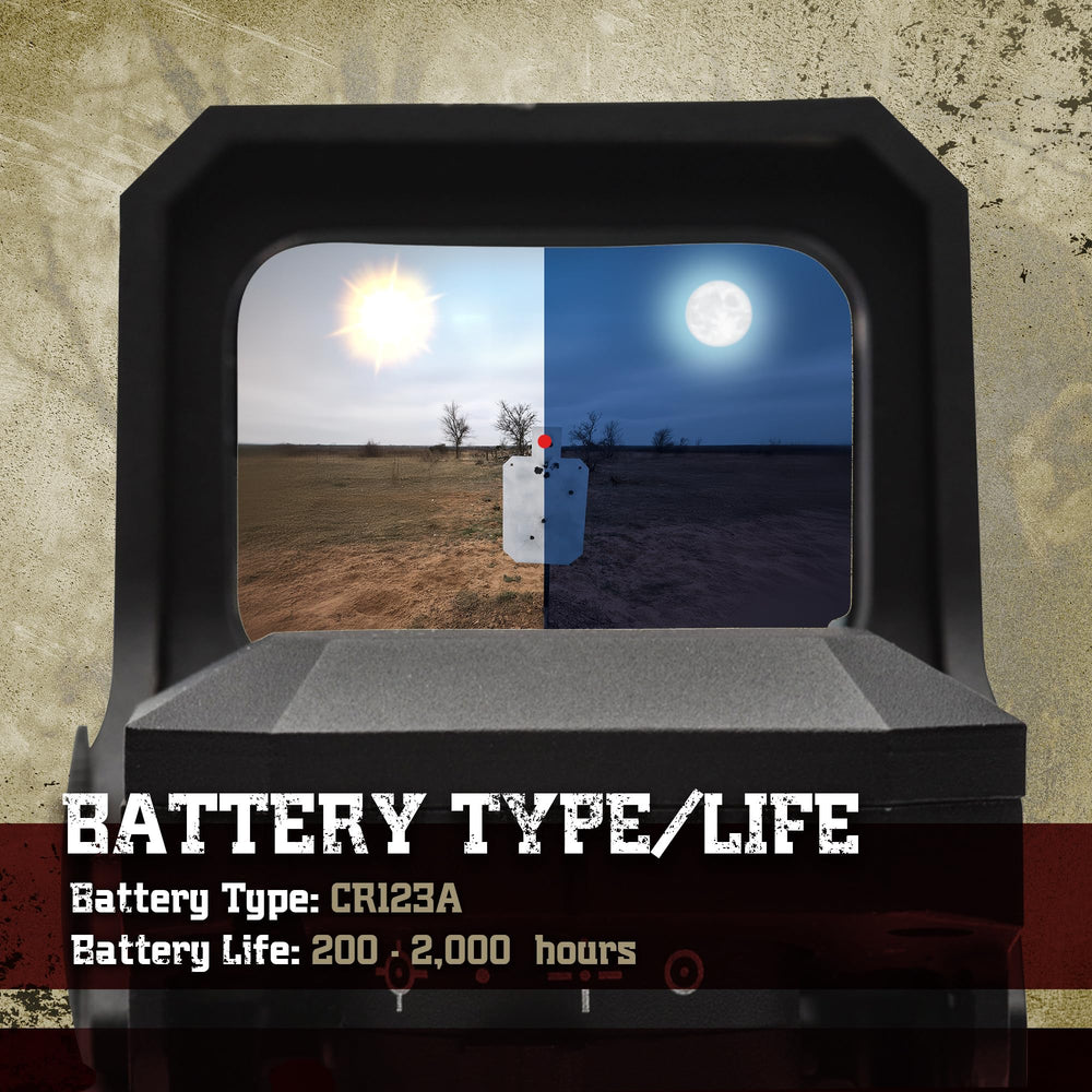 Sightmark Ultra Shot M-Spec LQD 65MOA reticle enables fast target acquisition in varied lighting.