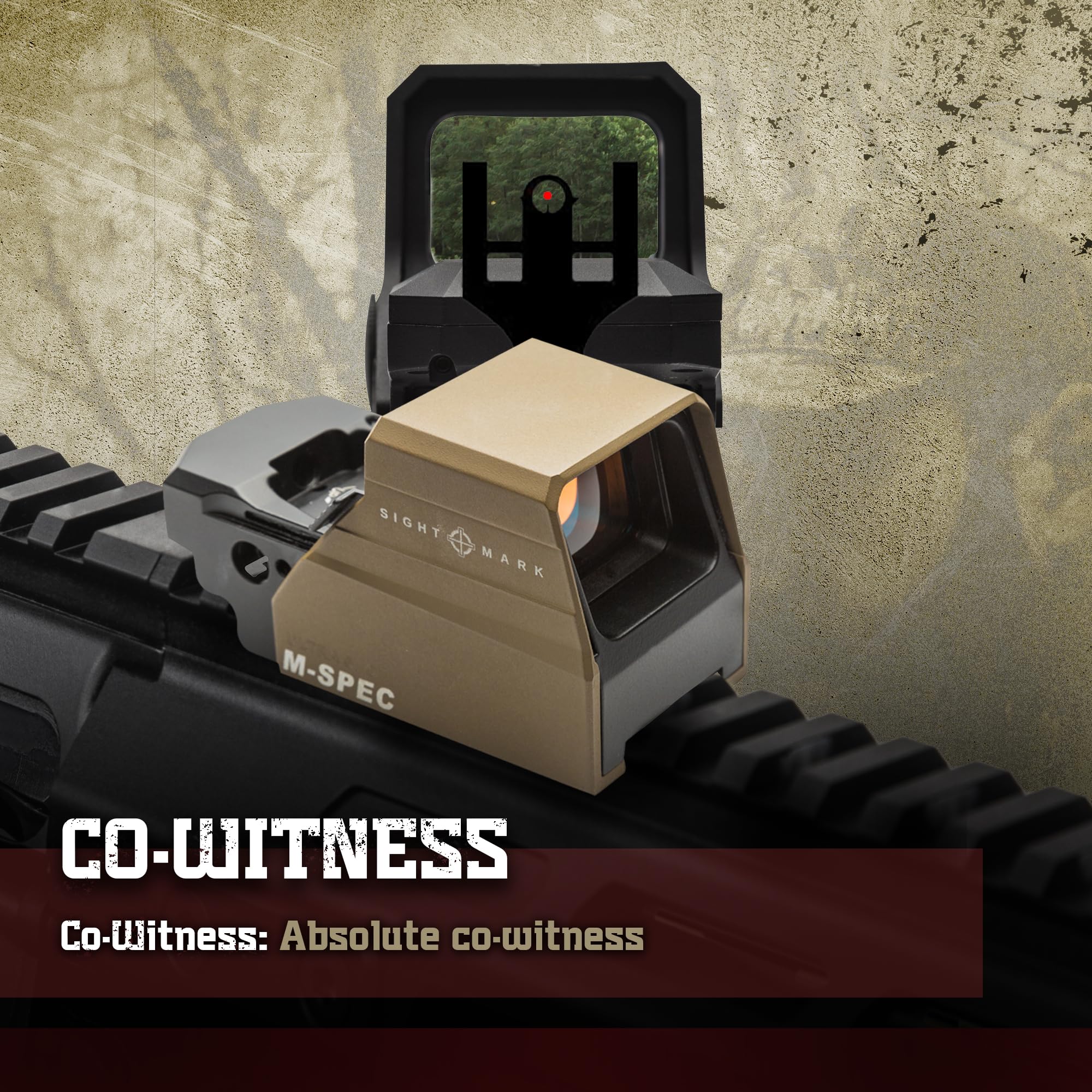 Sightmark Ultra Shot M-Spec LQD anti-reflective coating reduces glare for clearer views.