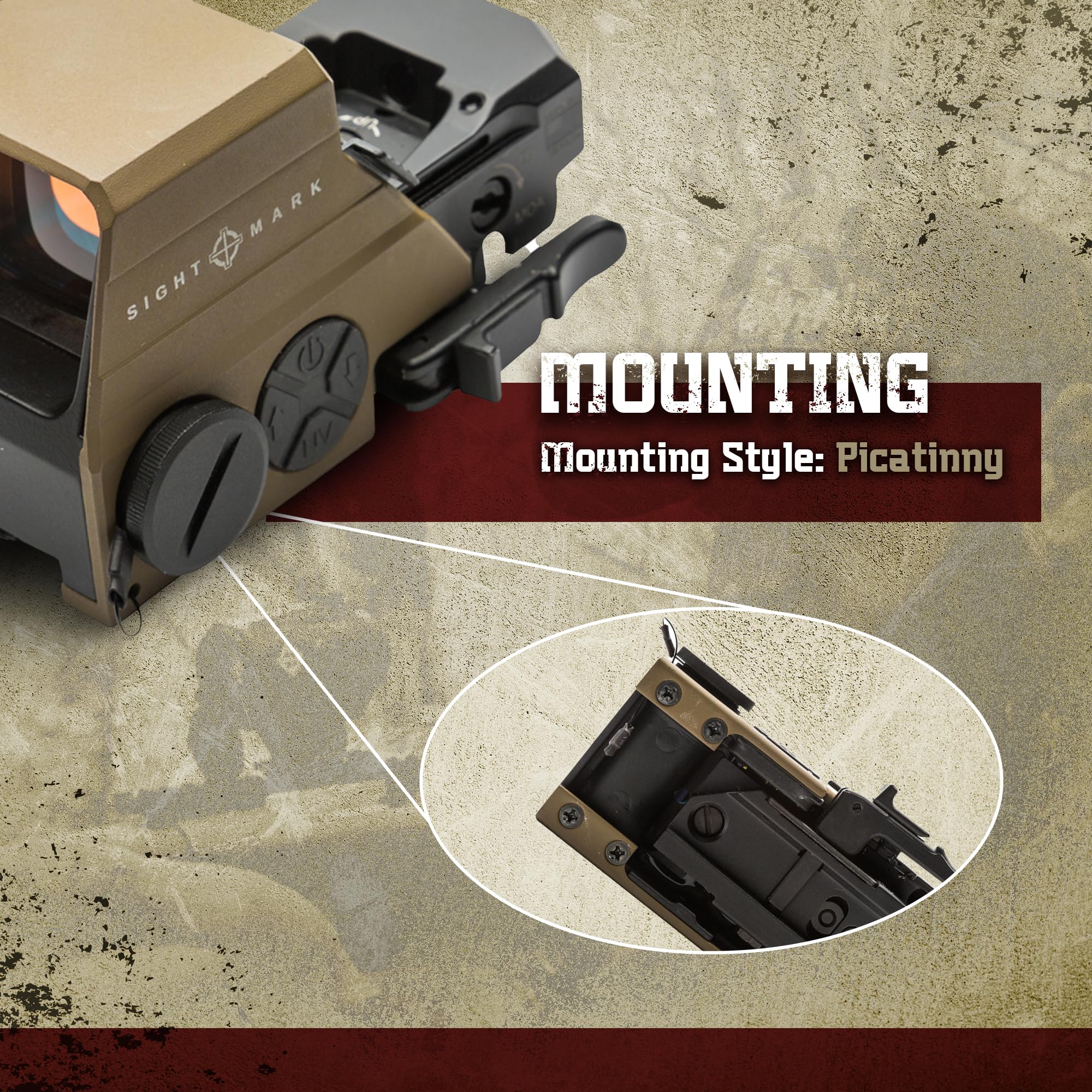 Sightmark Ultra Shot M-Spec LQD night vision compatibility supports low-light shooting.