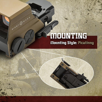 Sightmark Ultra Shot M-Spec LQD night vision compatibility supports low-light shooting.