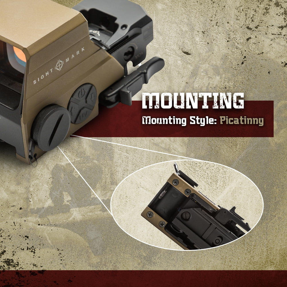 Sightmark Ultra Shot M-Spec LQD night vision compatibility supports low-light shooting.