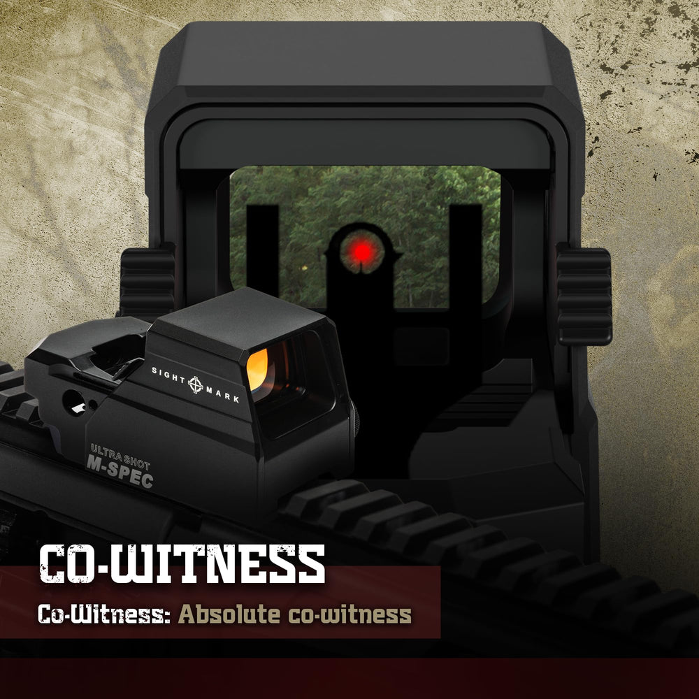Sightmark Ultra Shot M-Spec Pro LQD battery compartment demonstrates extended life and auto on/off.