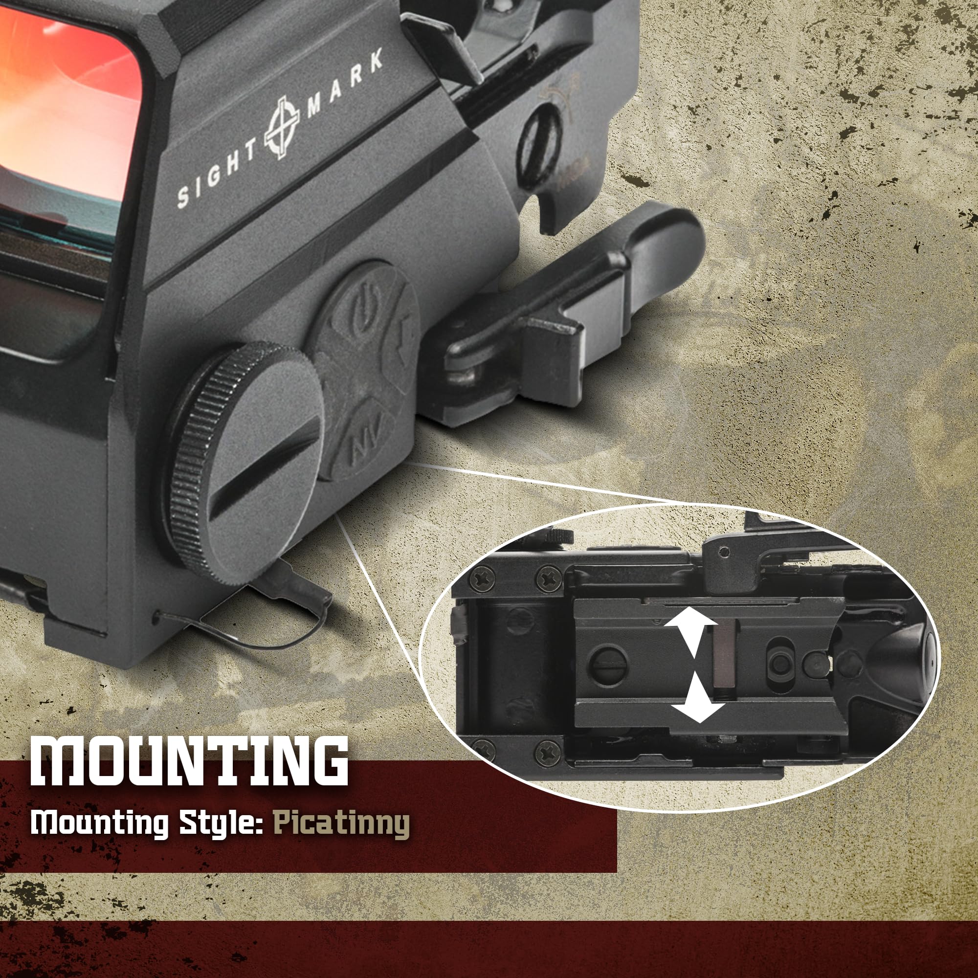 Sightmark Ultra Shot M-Spec Pro LQD protective shield reduces glare and protects optics.