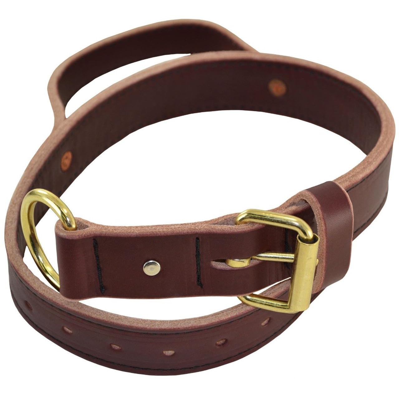 Signature K-9 heavy agitation collar with handle in burgundy for controlled training