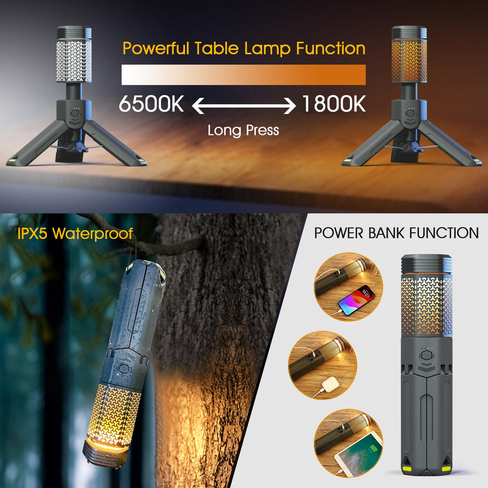 Siibbea camping lights with IPX7 waterproof durability for rain and splashes