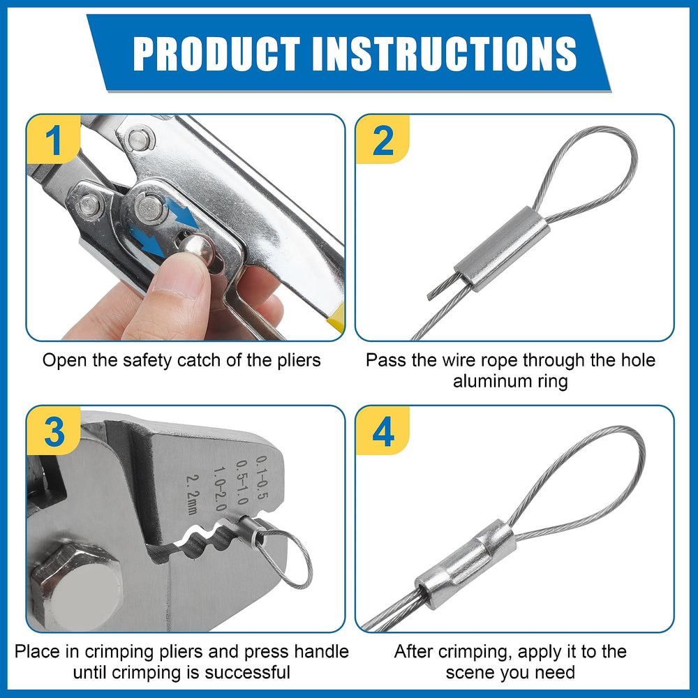 SILANON 4 crimping sizes for precise adjustments