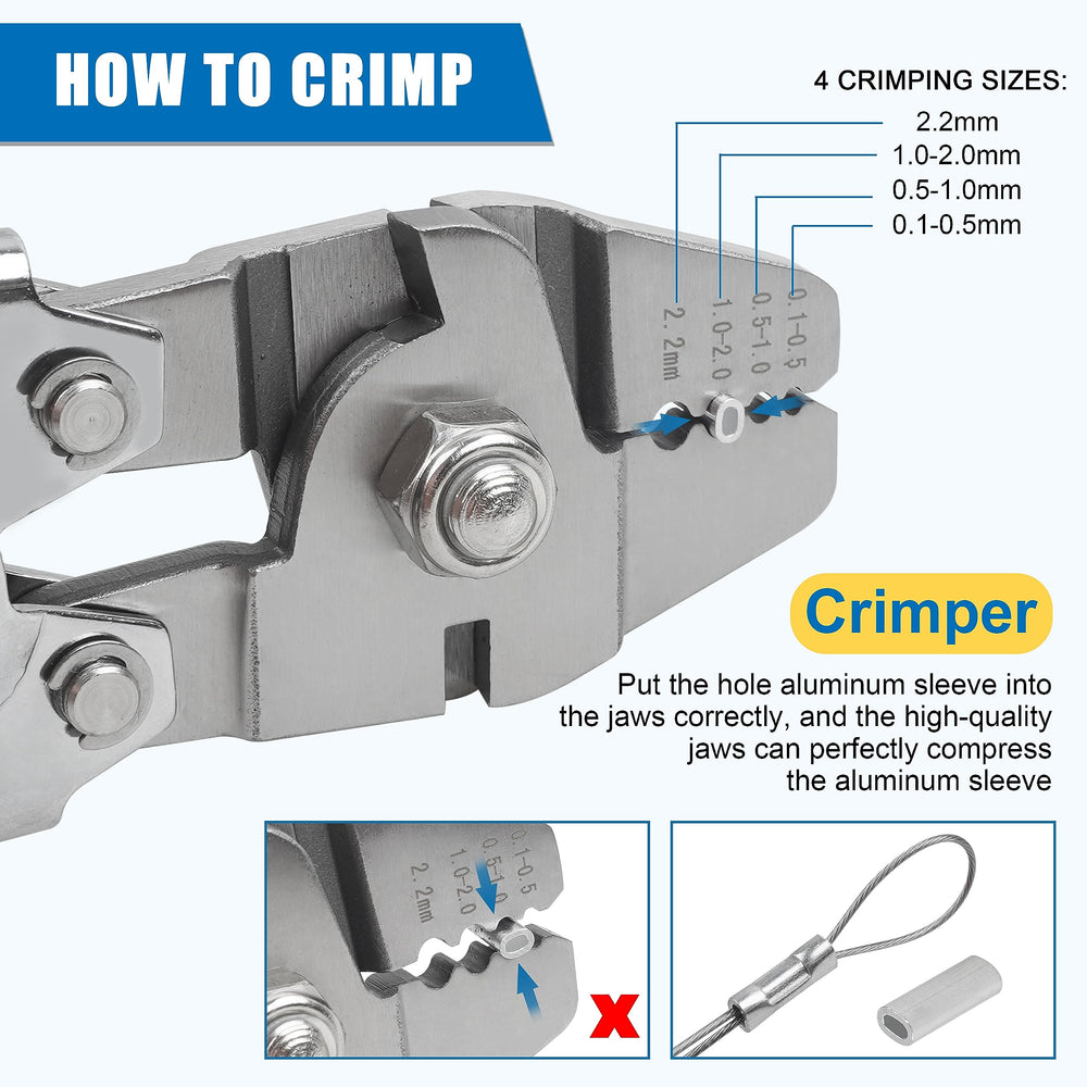 SILANON 430pcs sleeves show burr-free, durable crimps