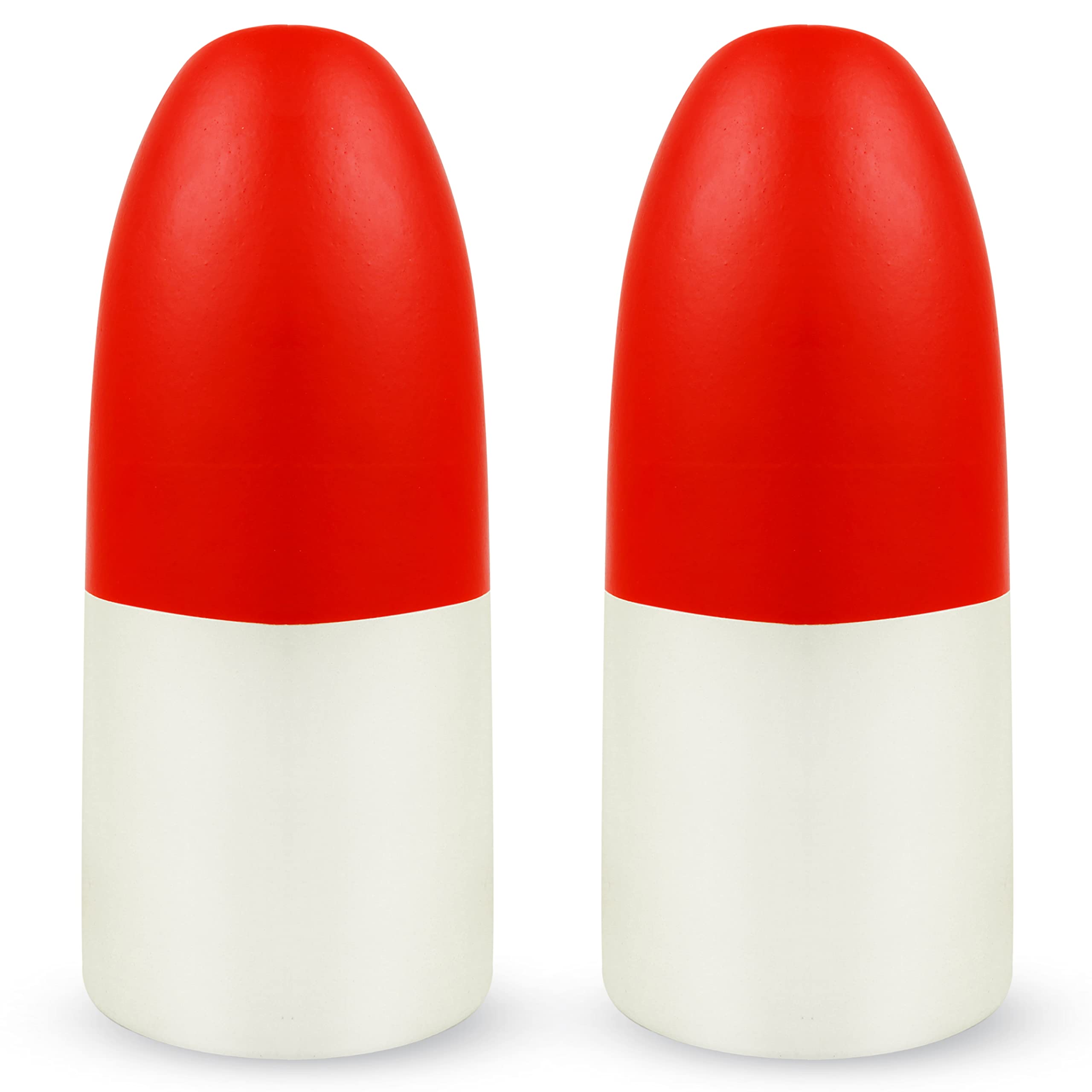 Crab trap floats in red and white colors, 7x14 inches