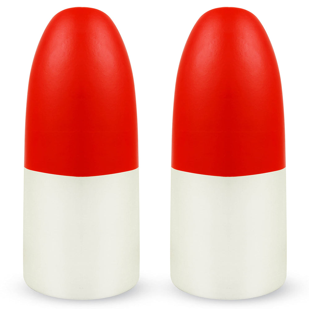 Crab trap floats in red and white colors, 7x14 inches