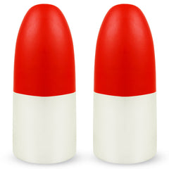 Crab trap floats in red and white colors, 7x14 inches