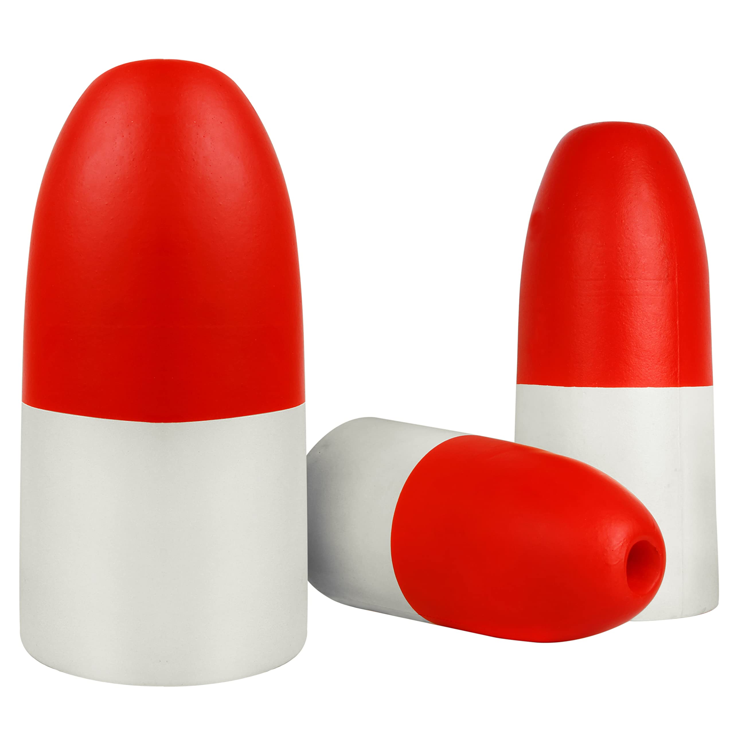 Crab floats in use as boat marker or mooring buoy