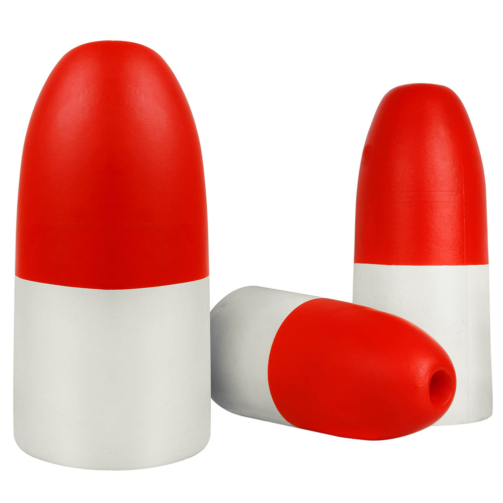 Crab floats used as kayak stabilizer