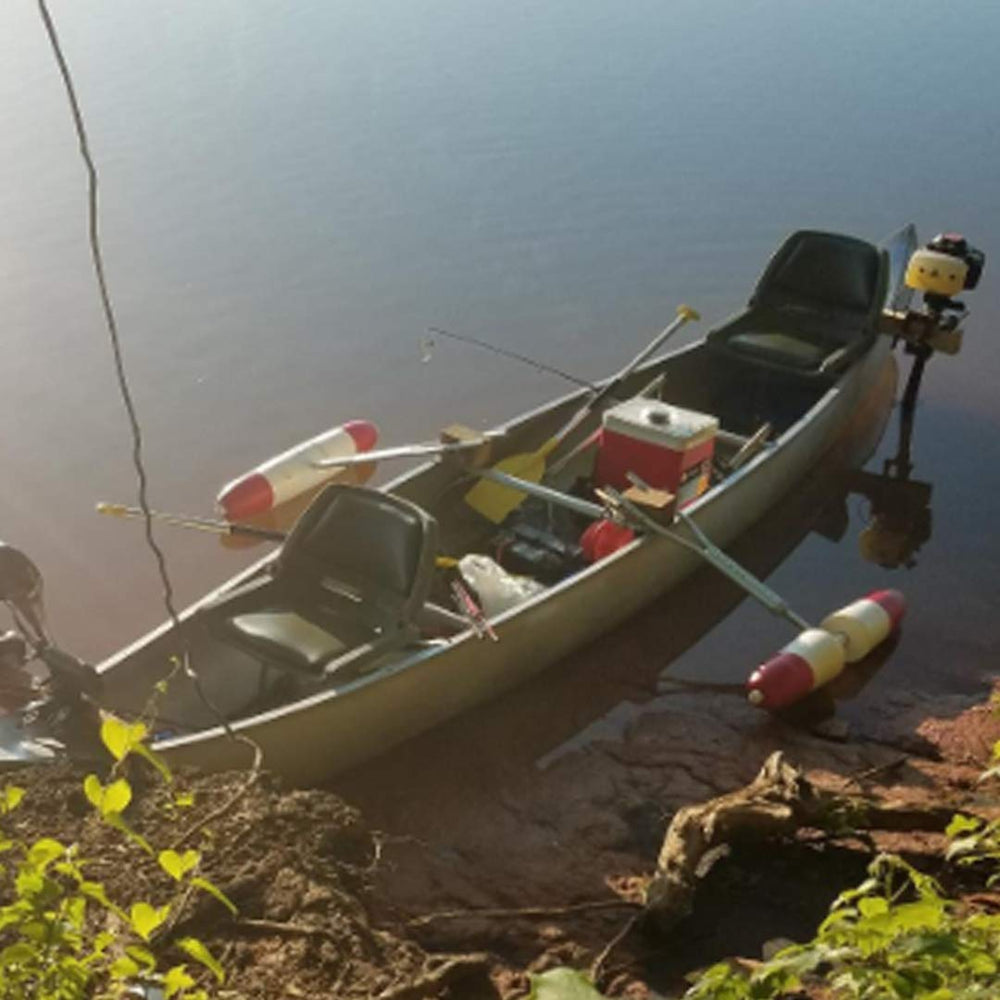 Packaging options for Silanon crab trap floats showing three sizes