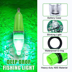 SILANON Deep Drop LED Fishing Light 4.7 inch red color underwater lure