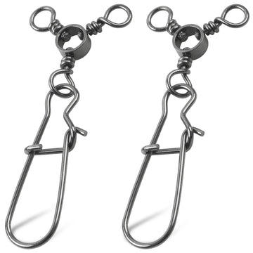 Close up of SILANON 3 Way Swivel Snaps in stainless steel finish