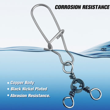 Duo lock snap components for durable fishing tackle