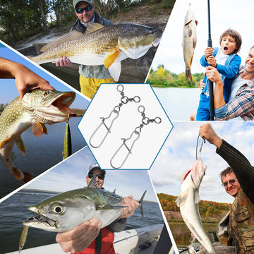 Saltwater and freshwater fishing application with swivels